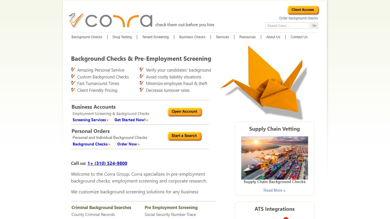 Employment Background Checks | Pre Employment Screening - Corra Group